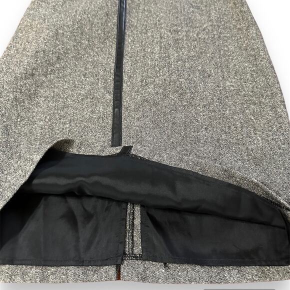 Vintage style wool blend gray and black Laundry pencil skirt size 6 made in USA - Picture 12 of 14